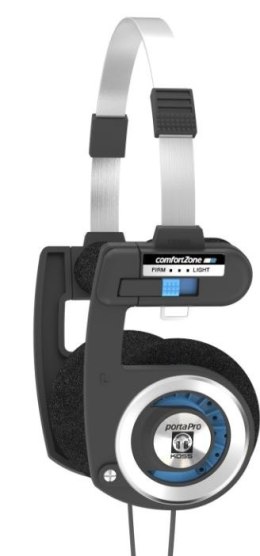 Słuchawki Koss Porta Pro z pałąkiem na głowę / nauszne, Bluetooth, mikrofon, czarne, bezprzewodowe
