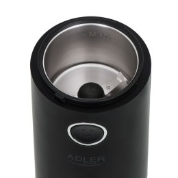 Adler Coffee grinder AD4446bs 150 W, Coffee beans capacity 75 g, Lid safety switch, Black