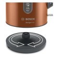 Bosch Kettle TWK4P439 Electric, 2400 W, 1.7 L, Stainless steel, Copper, 360° rotational base