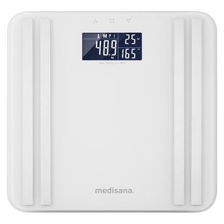 Medisana Body Analysis Scale BS 465 Memory function, White, Body fat analysis, Body water percentage, Auto power off, Multiple u