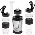 Adler Blender AD 4081 Tabletop, 800 W, Jar material BPA Free Plastic, Jar capacity 0.57 and 0.4 L, Ice crushing, Black/Stainless