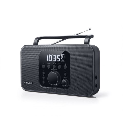 Muse Radio M-091R Black, AUX in, Alarm function