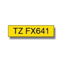 Brother TZ-FX641 Flexible ID Laminated Tape Black on Yellow, TZe, 8 m, 1.8 cm