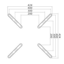 UCHWYT ŚCIENNY LOGILINK ADAPTER VESA 400x400