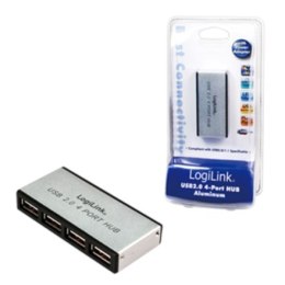 Logilink USB Hub 4-Port USB2.0 with power adapter: 4x USB-A