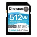 Kingston Canvas Go! Plus 512 GB, SD, Flash memory class 10