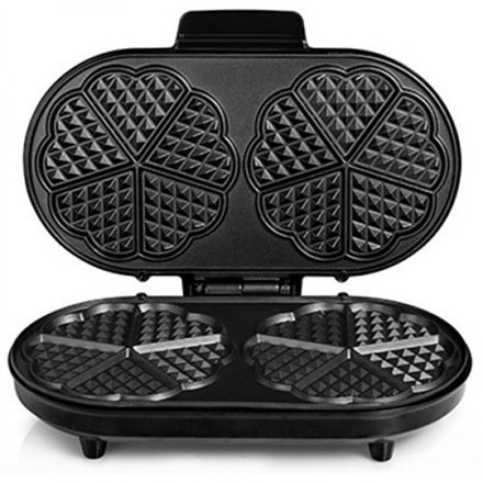 Tristar Waffle maker WF-2120 1200 W, Number of pastry 10, Heart shaped, Black