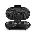 Tristar Waffle maker WF-2120 1200 W, Number of pastry 10, Heart shaped, Black