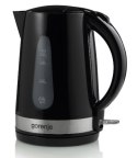 Gorenje Kettle K17BK Standard, Plastic/ metal, Black, 2200 W, 360° rotational base, 1.7 L