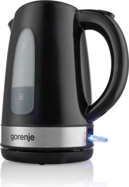 Gorenje Kettle K17BK Standard, Plastic/ metal, Black, 2200 W, 360° rotational base, 1.7 L