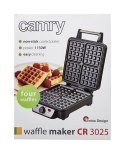 Camry Waffle maker CR 3025 1150 W, Number of pastry 4, Belgium, Black/Stainless steel