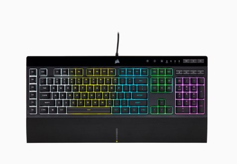 Corsair K55 RGB PRO Gaming Keyboard, RGB LED light, NA, Wired, Black