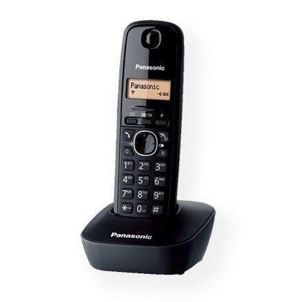 Panasonic Cordless KX-TG1611FXH Black, Caller ID, Wireless connection, Phonebook capacity 50 entries, Built-in display,