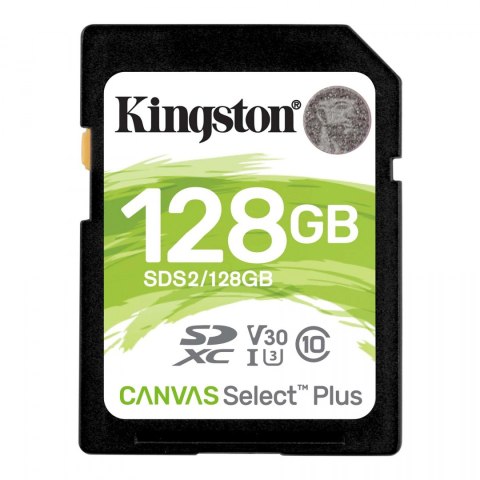 Kingston Canvas Select Plus 128 GB, SDHC, Flash memory class 10