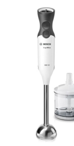 Bosch Hand Blender MS6CA4120 ErgoMixx, 800 W, Number of speeds 12, Turbo mode, White/Anthracite