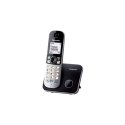 Panasonic Cordless KX-TG6811FXB Black, Caller ID, Wireless connection, Phonebook capacity 120 entries, Conference call, Built-in