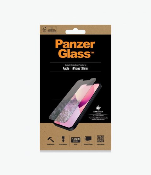 PanzerGlass Clear Screen Protector, Apple, iPhone 13 Mini, Tempered glass