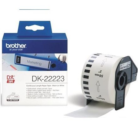 Brother DK-22223 Continuous Length Paper Label White, DK, 30.48 m, 50mm