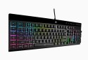 Corsair K55 RGB PRO XT Gaming Keyboard, RGB LED light, NA, Wired, Black