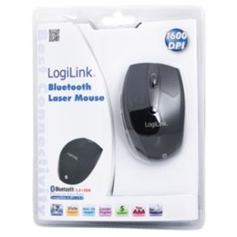 Logilink Maus Laser Bluetooth mit 5 Tasten wireless, Black, Bluetooth Laser Mouse;