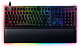 Razer Huntsman V2 Optical Gaming Keyboard RGB LED light, QWERTY US International, Wired, Black, Clicky Purple Switch, Numeric ke