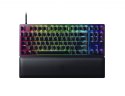 Razer Huntsman V2 Tenkeyless, Optical Gaming Keyboard, RGB LED light, US, Black, Wired, Clicky Purple Switch