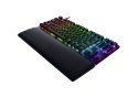 Razer Huntsman V2 Tenkeyless, Optical Gaming Keyboard, RGB LED light, US, Black, Wired, Clicky Purple Switch