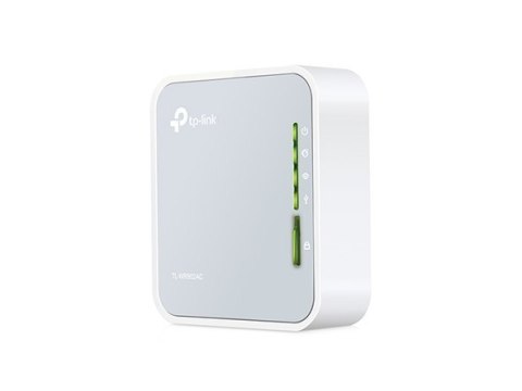 TP-LINK Router TL-WR902AC 802.11ac, 300+433 Mbit/s, 10/100 Mbit/s, Ethernet LAN (RJ-45) ports 1, Antenna type 3xInternal, 1x USB