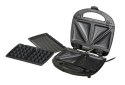 Camry CR 3024 Black/Silver, Sandwich maker, 730 W, Number of plates 3, Number of sandwiches 2