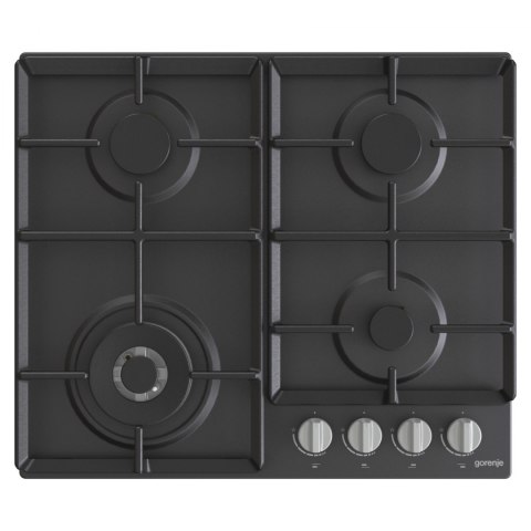 Gorenje Hob GW641EXB Gas, Number of burners/cooking zones 4, Mechanical, Black