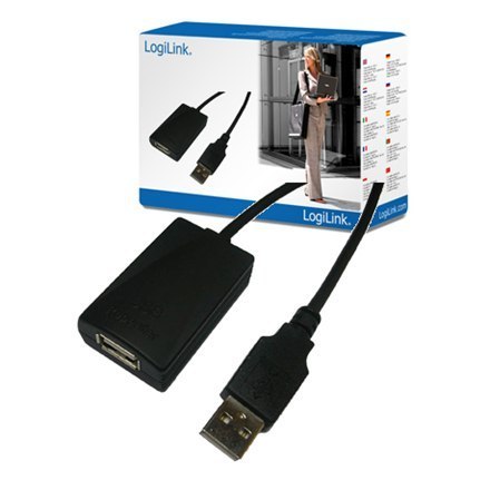 Logilink USB 2.0 repeater 5m USB A female, USB A