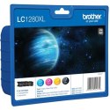 Brother LC1280XL Multipack Ink Cartridge, Black, Cyan, Magenta, Yellow