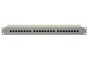 Digitus Patch Panel DN-91524S White, 48.2 x 4.4 x 10.9 cm, Category: CAT 5e; Ports: 24 x RJ45; Retention strength: 7.7 kg; Inser