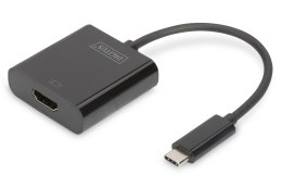 Digitus USB Type-C to HDMI Adapter DA-70852 0.15 m, Black, USB Type-C