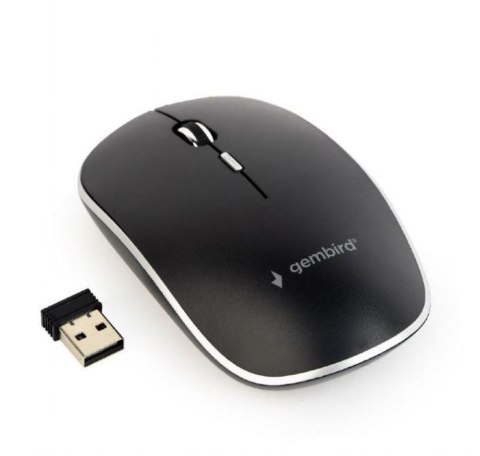 Gembird Silent Wireless Optical Mouse MUSW-4BS-01 USB, Black