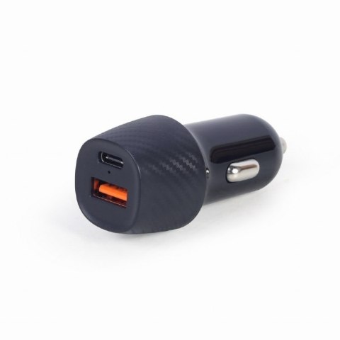 Gembird 2-port USB car fast charger TA-U2QC3-CAR-02 Black