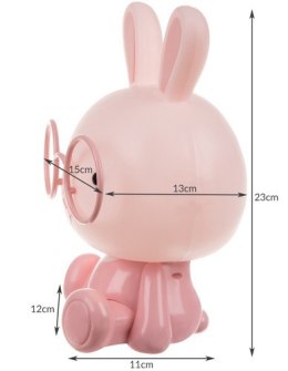 Lampka nocna- królik różowy 23cm