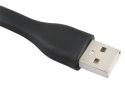 Lampka silikonowa USB - czarna