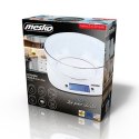 Mesko Scale with bowl MS 3165 Maximum weight (capacity) 5 kg, Graduation 1 g, Display type LCD, White