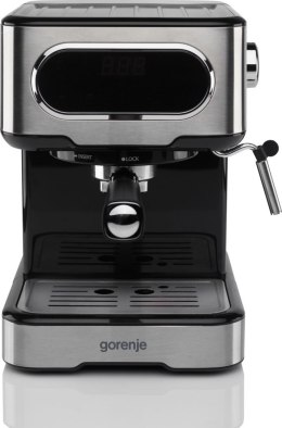 Gorenje Coffee machine ESCM15DBK Pump pressure 15 bar, Built-in milk frother, Manual, 1100 W, Stainless steel