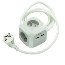 LISTWA ZASILAJĄCA 4 GNIAZDA 2 USB ALEA POWER 1,4M BRENNENSTUHL