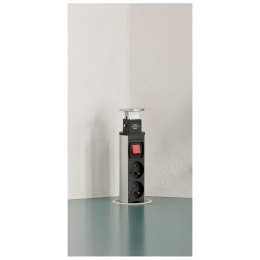 LISTWA ZASILAJĄCA TOWER POWER 3 GNIAZDA 2 USB 2M BRENNENSTUHL