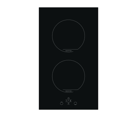 Simfer Hob H3.020.DEISP Induction, Number of burners/cooking zones 2, Touch control, Timer, Black