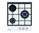 Simfer Hob H4.305.HGSBB Gas on glass, Number of burners/cooking zones 3, Rotary painted inox knobs, White