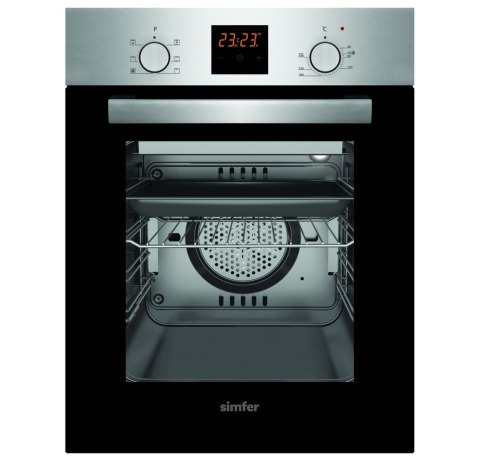 Simfer Oven 4207BERIM 47 L, Inox, Easy to clean, Pop-up knobs, Width 45 cm, Built in