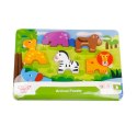 TOOKY TOY Grube Puzzle 3D Zwierzęta Dopasuj Kształty Układanka