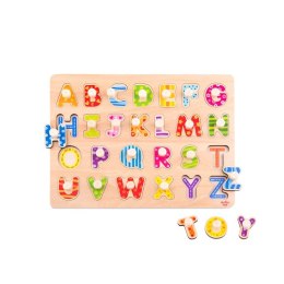 TOOKY TOY Puzzle Układanka z Pinezkami Alfabet