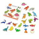 Magnesy Na Lodówkę Drewniane Dinozaury Viga Toys 20 szt