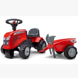 FALK TRAKTOREK BABY MASSEY FERGUSON Z PRZYCZEPKĄ