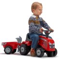 FALK TRAKTOREK BABY MASSEY FERGUSON Z PRZYCZEPKĄ